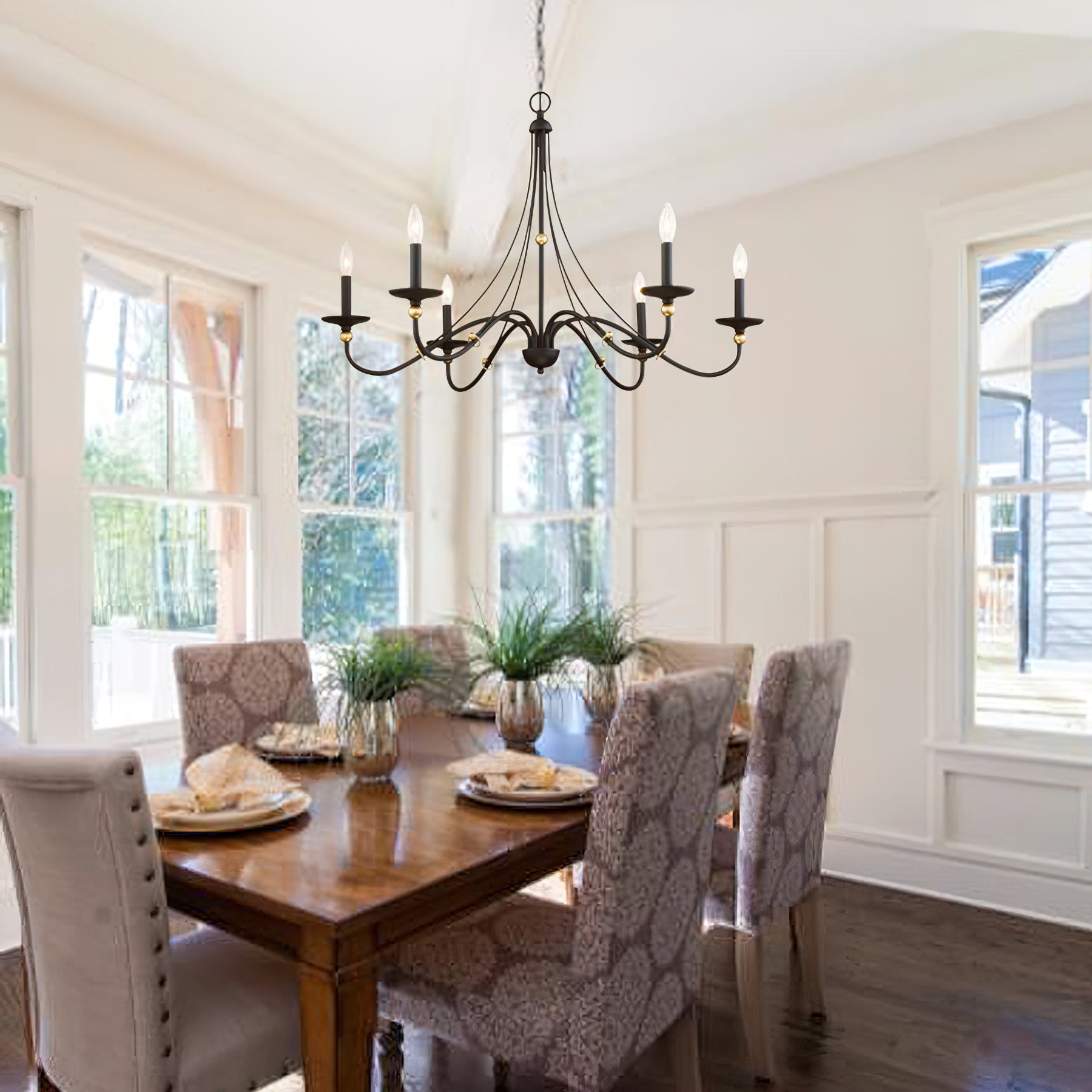 Regalia Vintage Brass Chandelier - Blowlighting