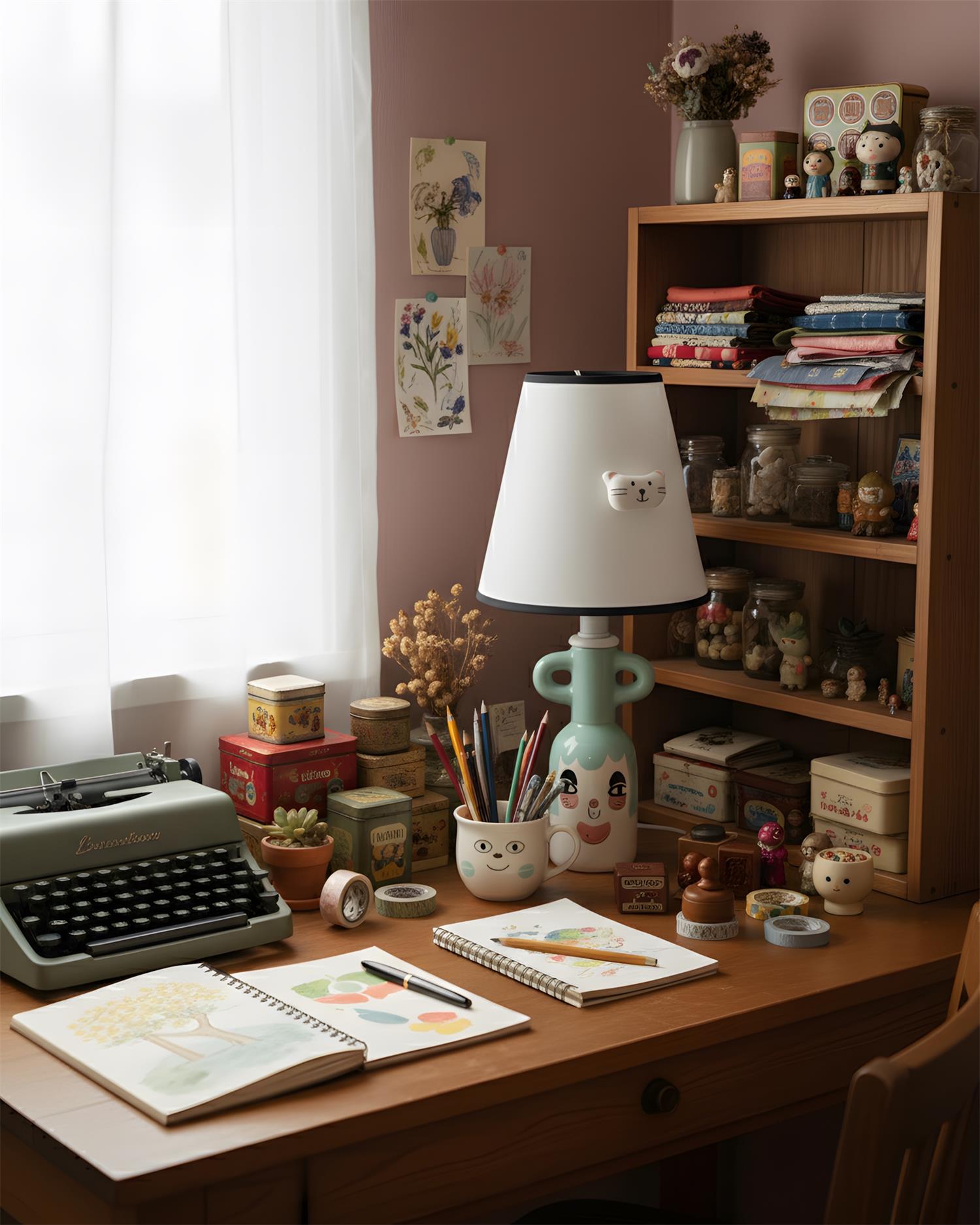 WhimsyKit Modern Ceramics Table Lamp