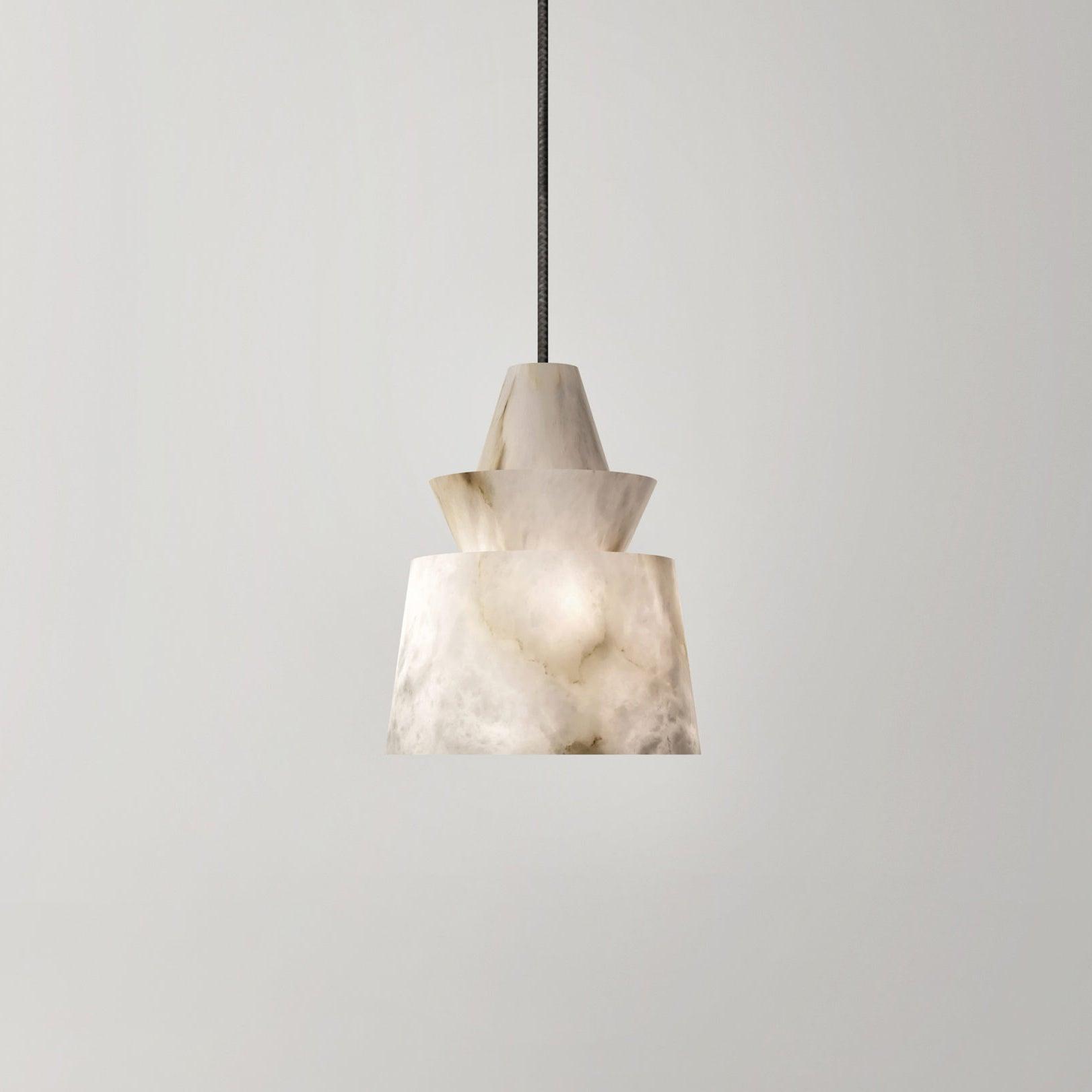 Curineth Minimalist Alabaster Pendant Light - Blowlighting