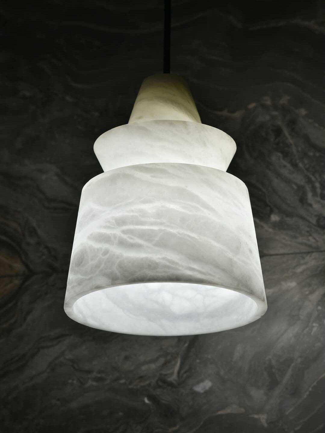 Curineth Minimalist Alabaster Pendant Light - Blowlighting
