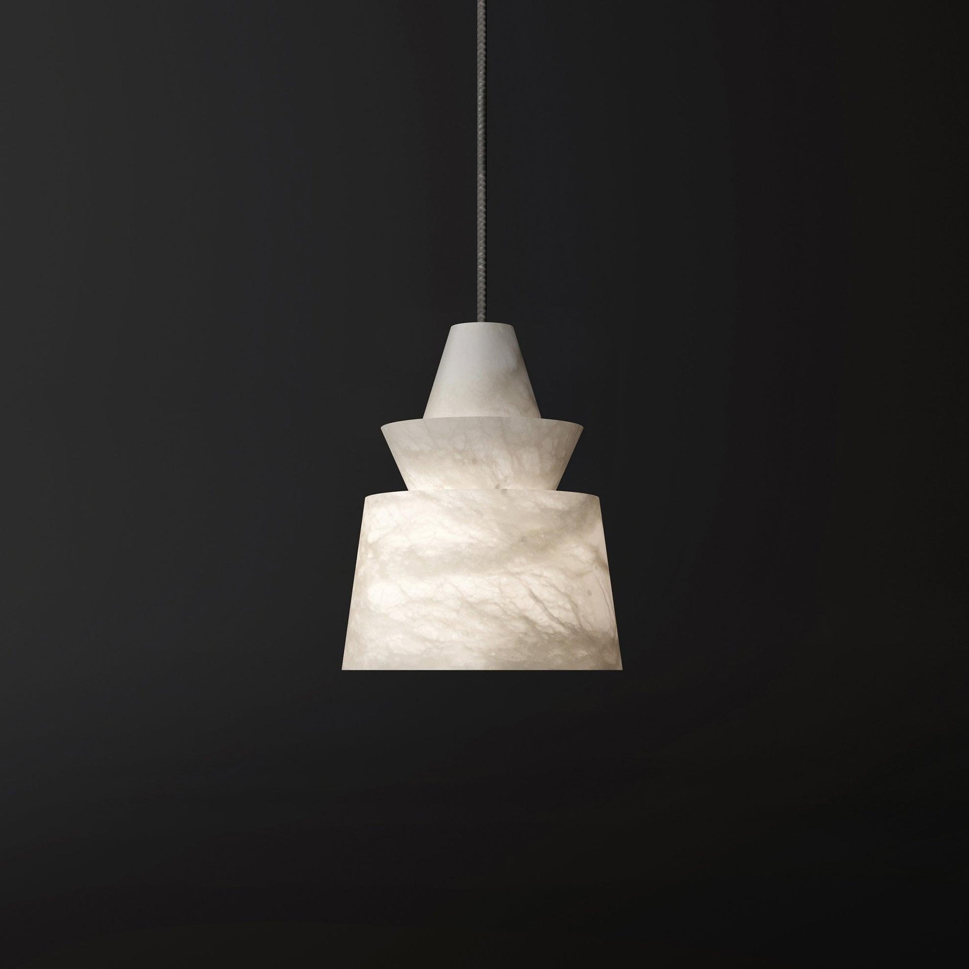 Curineth Minimalist Alabaster Pendant Light - Blowlighting