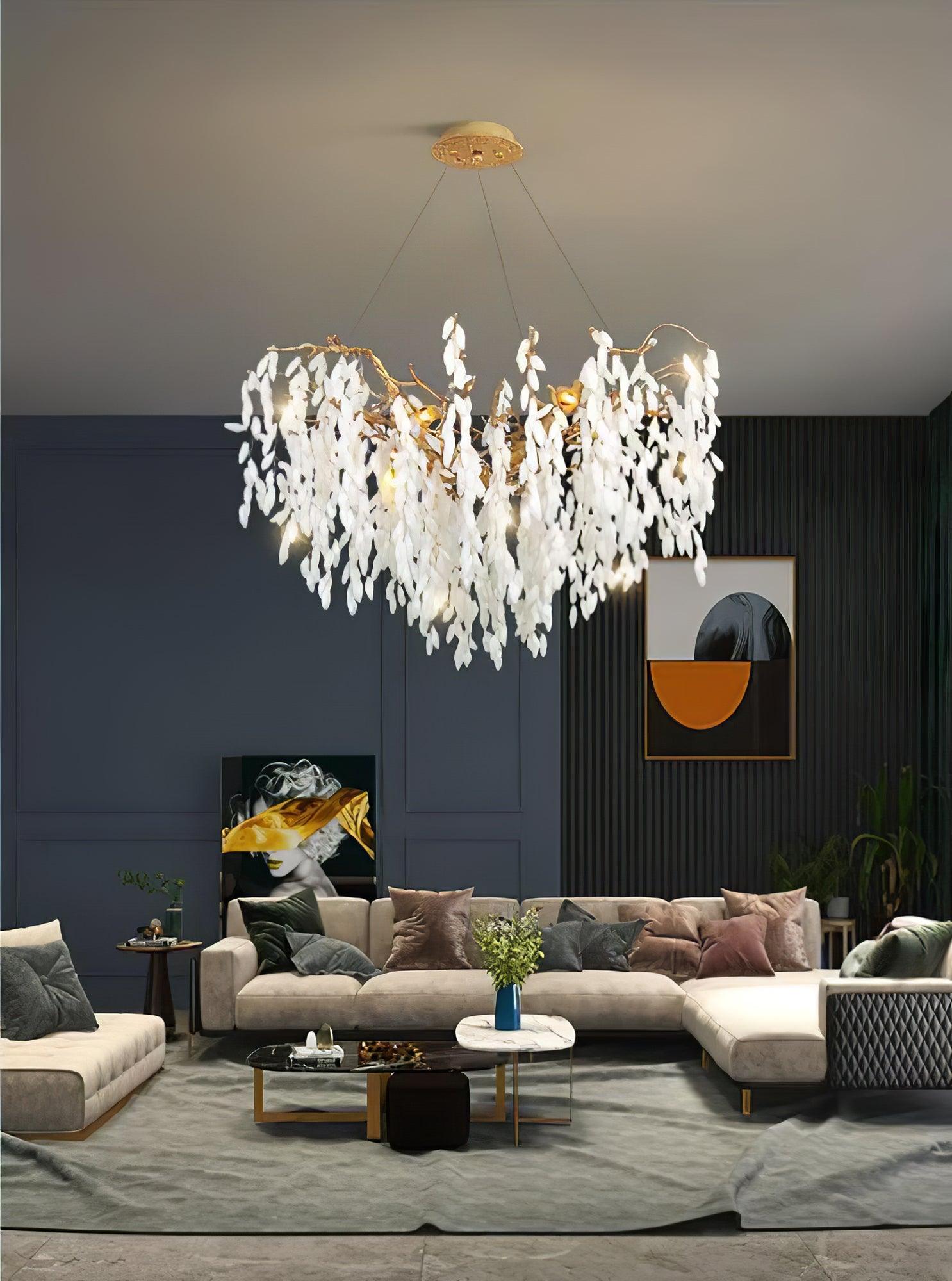 Florealis Cascading Crystal Chandelier - Blowlighting