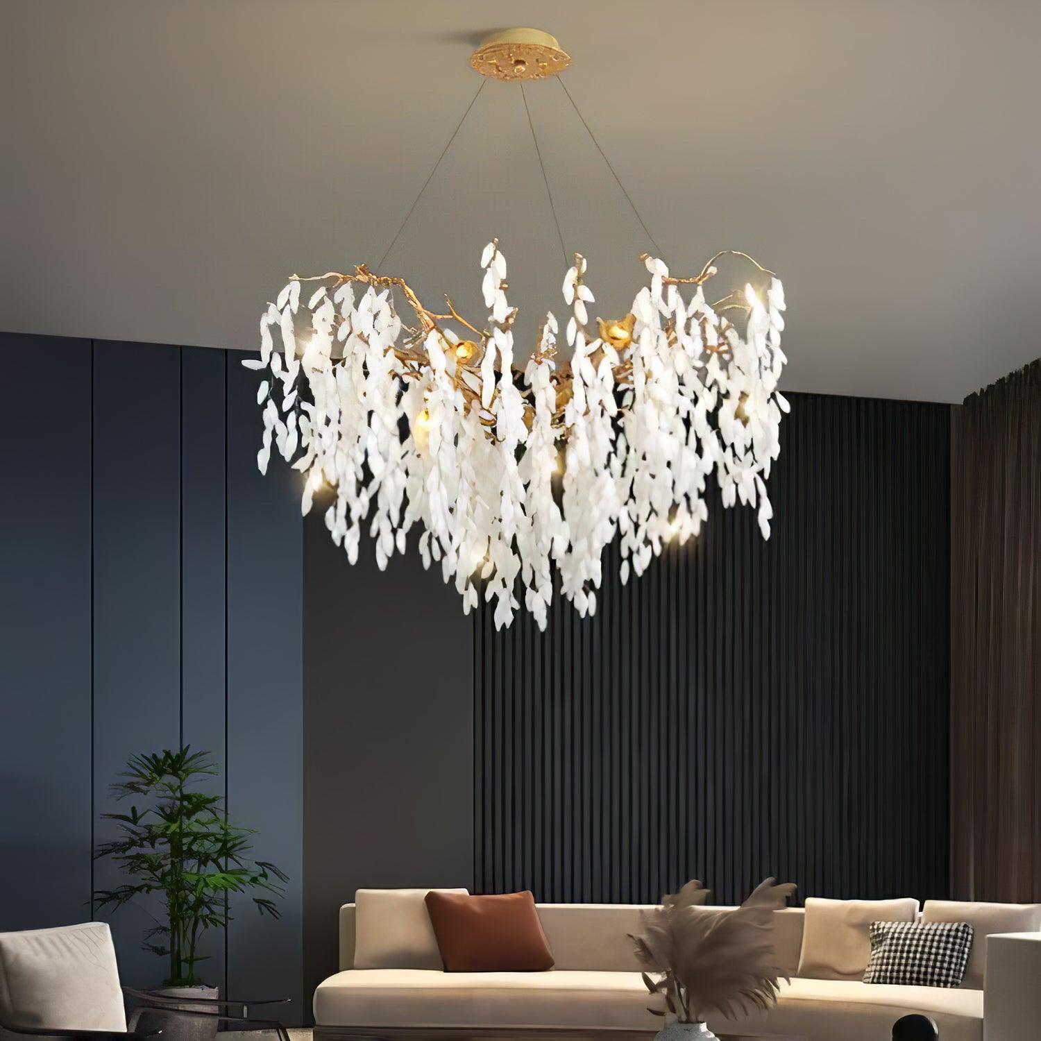 Florealis Cascading Crystal Chandelier - Blowlighting