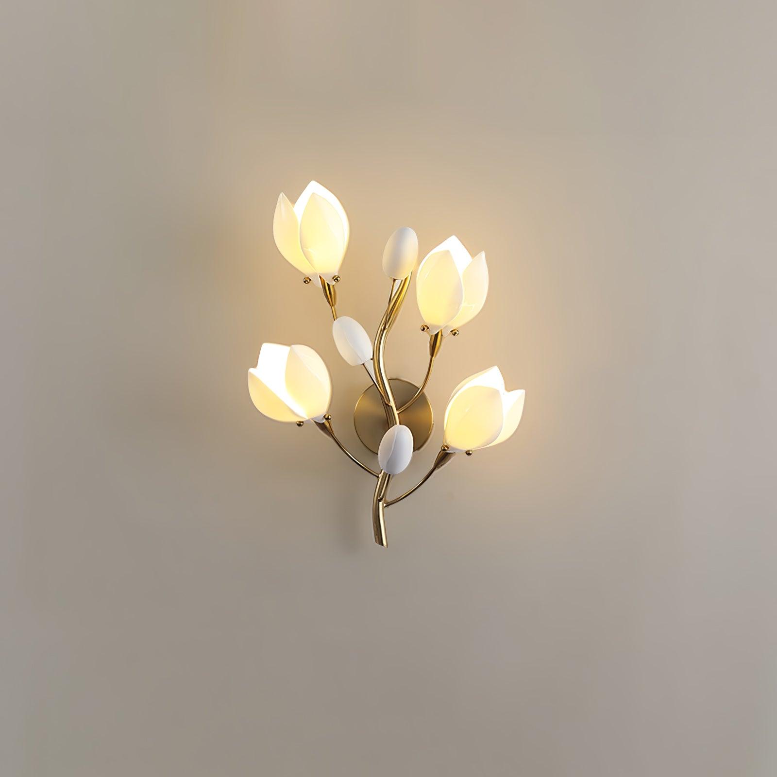 Porcelain Magnolia Wall Lamp - Blowlighting