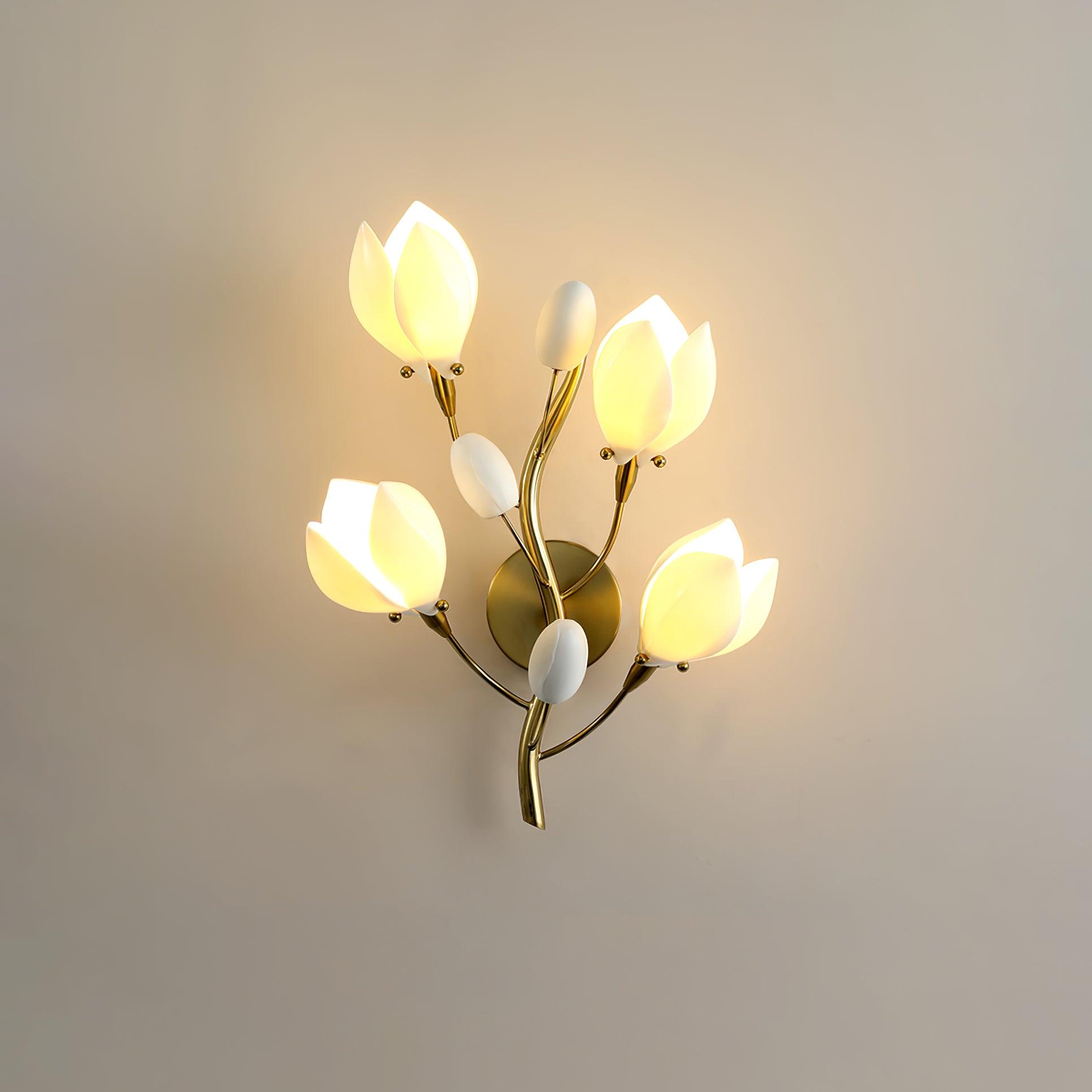 Porcelain Magnolia Wall Lamp - Blowlighting