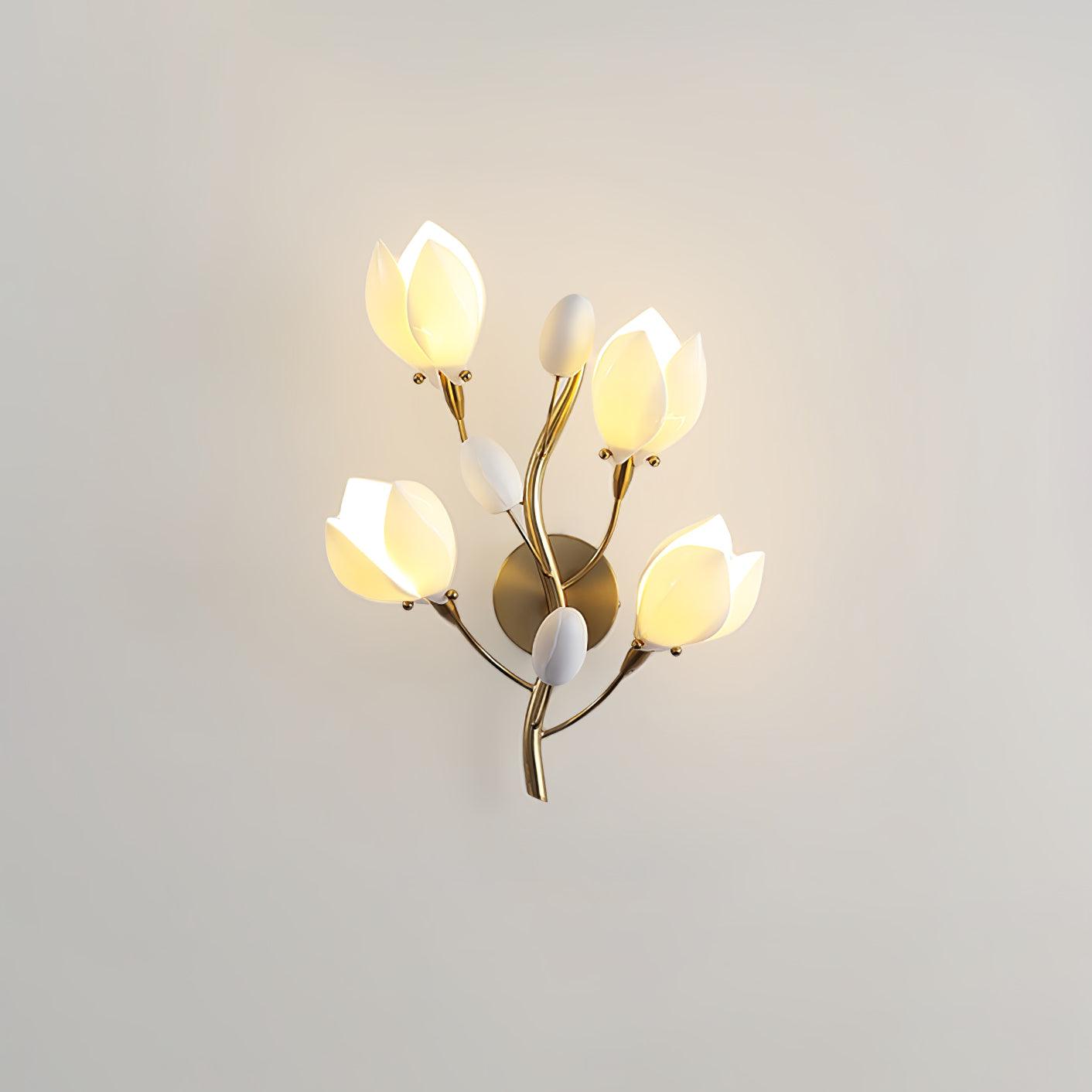 Porcelain Magnolia Wall Lamp - Blowlighting