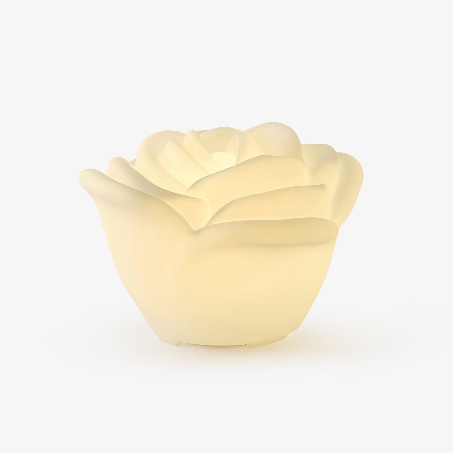 White Rose Shaped LED Table Lamp - Blowlighting