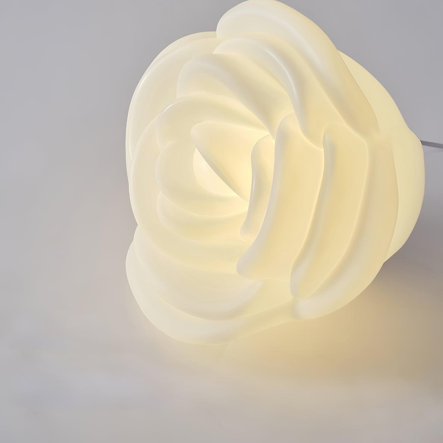 White Rose Shaped LED Table Lamp - Blowlighting