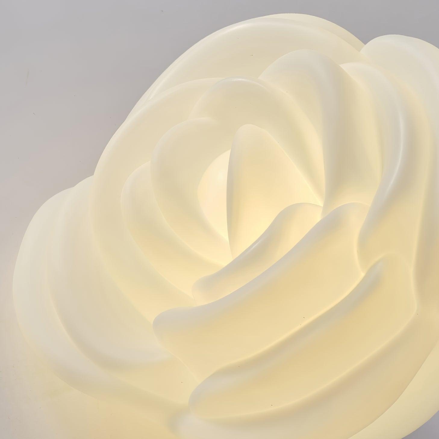 White Rose Shaped LED Table Lamp - Blowlighting