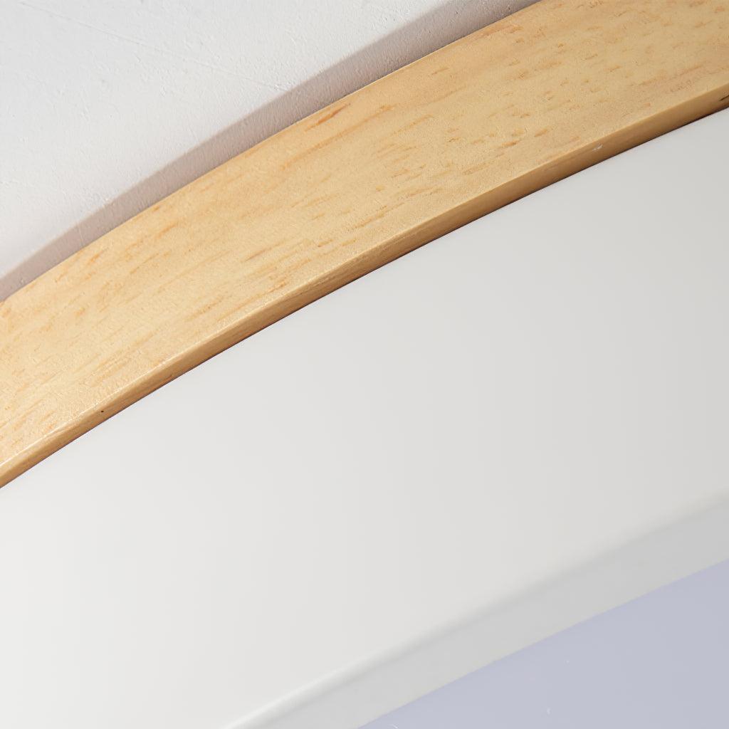 White Round Wooden Ceiling Lamp - Blowlighting