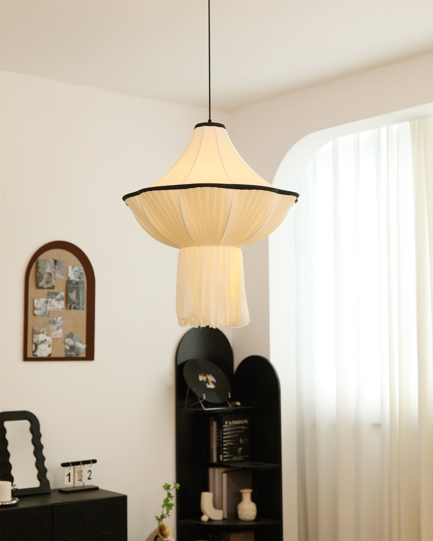 Wildon Wabi-Sabi Fabric Pendant Light