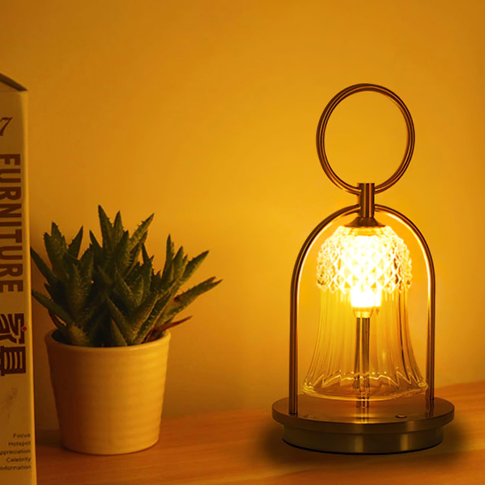 Bell Vintage Glass Table Lamp - Blowlighting