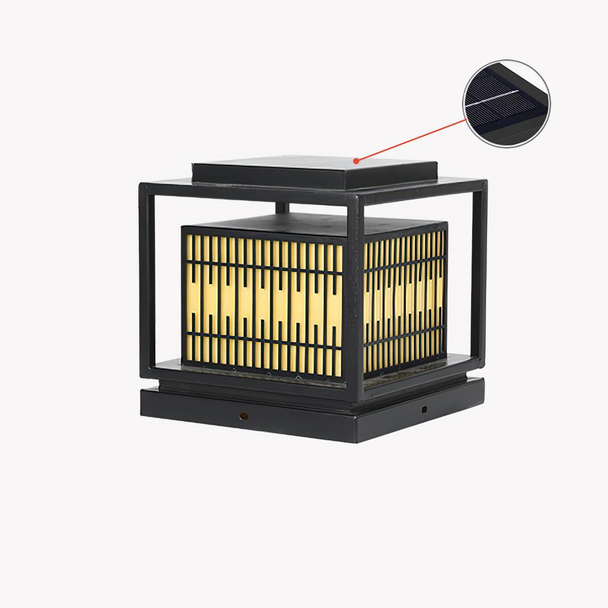 Window Grille Outdoor Post Light - Blowlighting