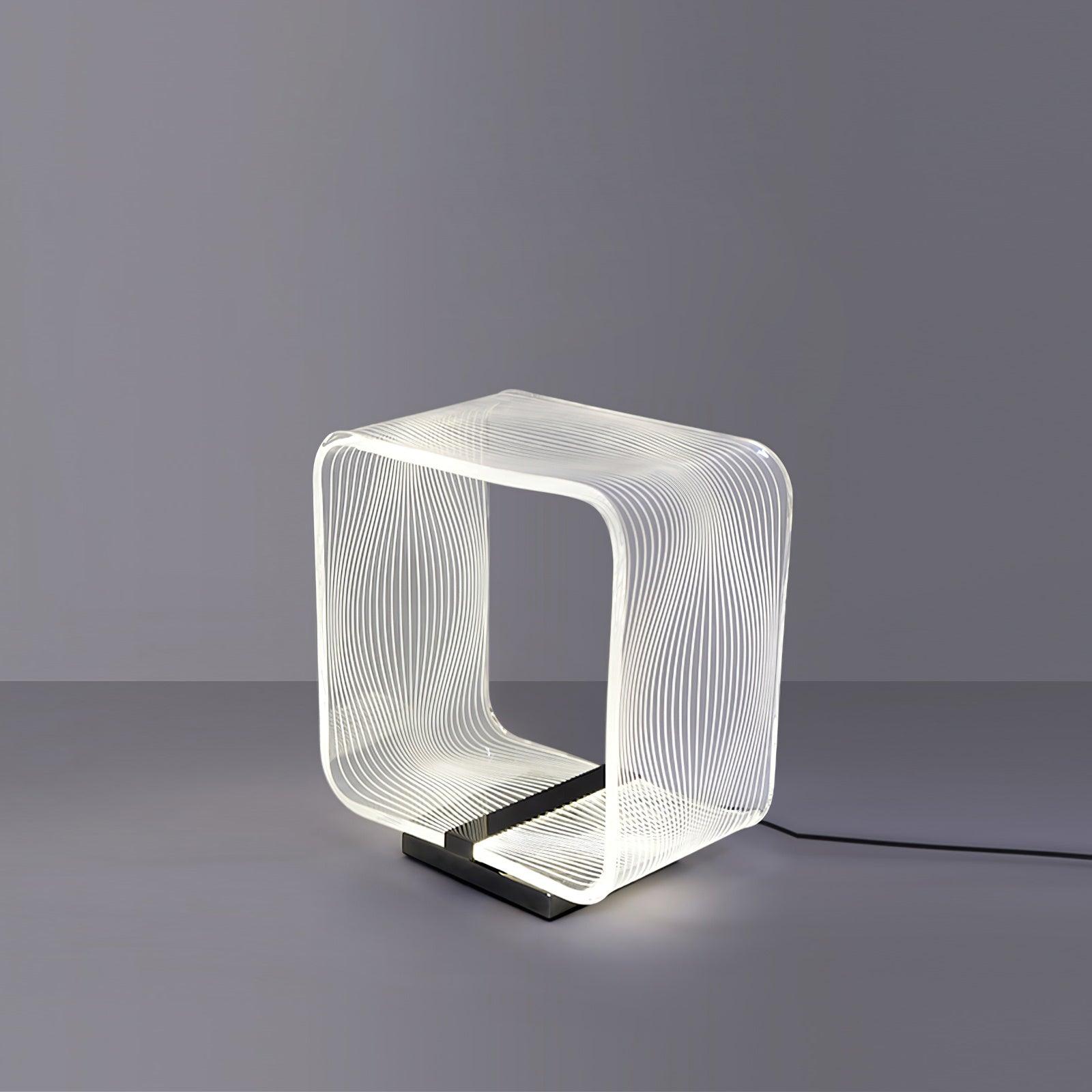 Wire Cube Table Lamp - Blowlighting