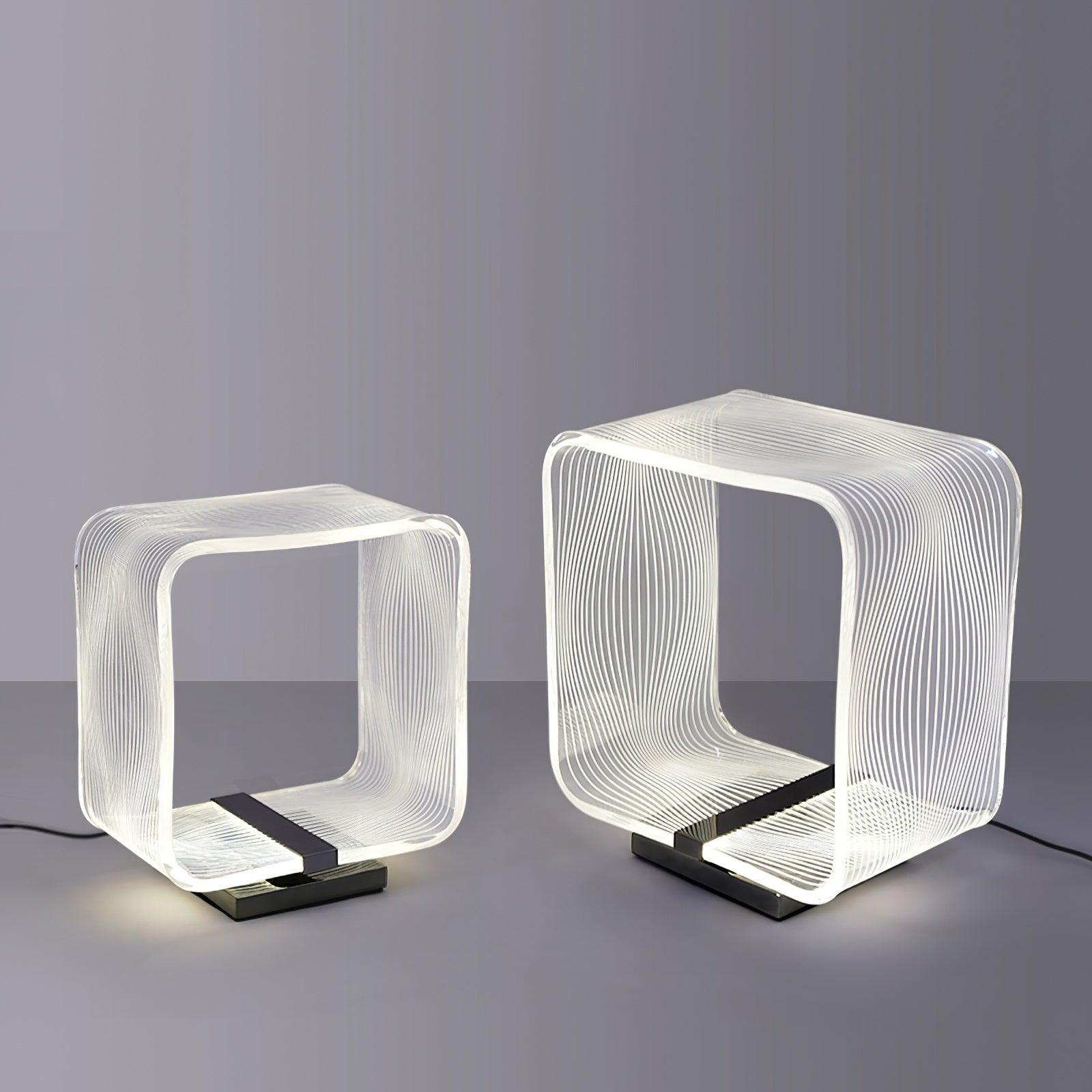 Wire Cube Table Lamp - Blowlighting