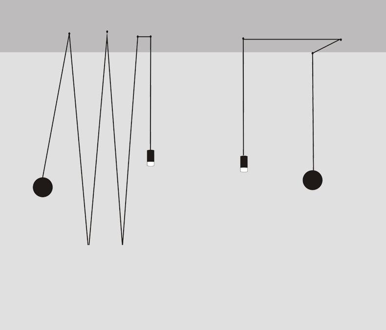 Line Form Pendant light - Blowlighting