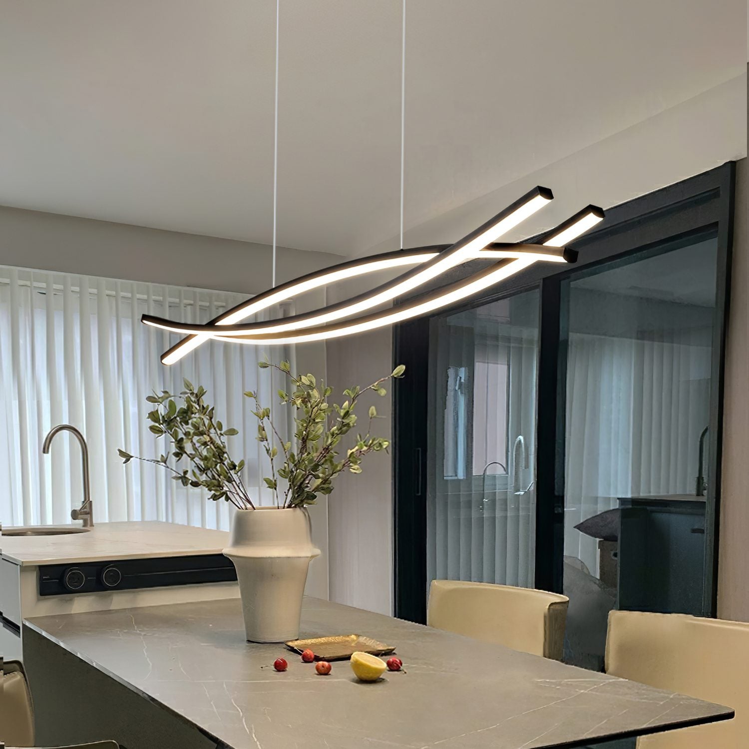 Wishbone LED Chandelier - Blowlighting