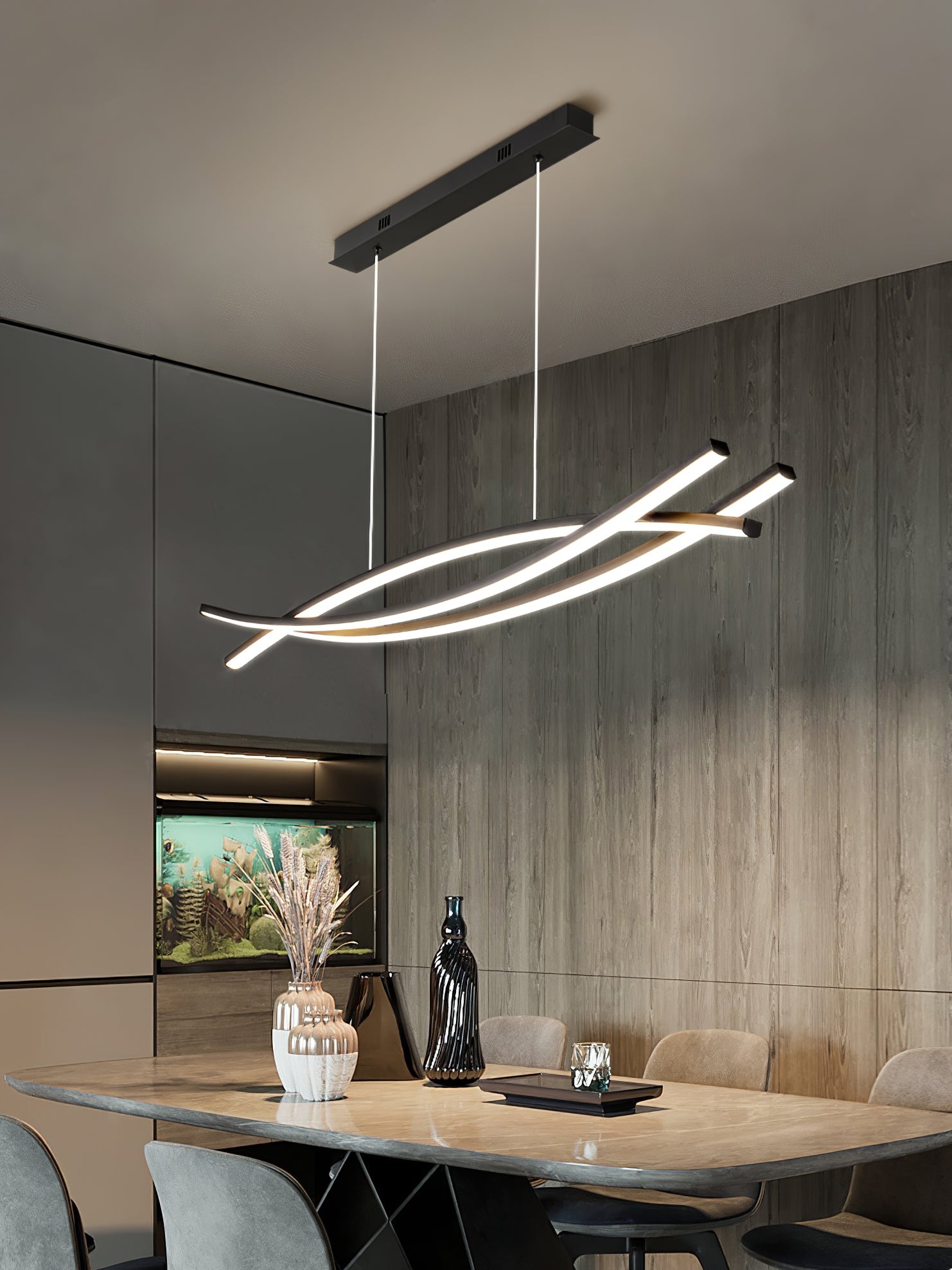 Wishbone LED Chandelier - Blowlighting