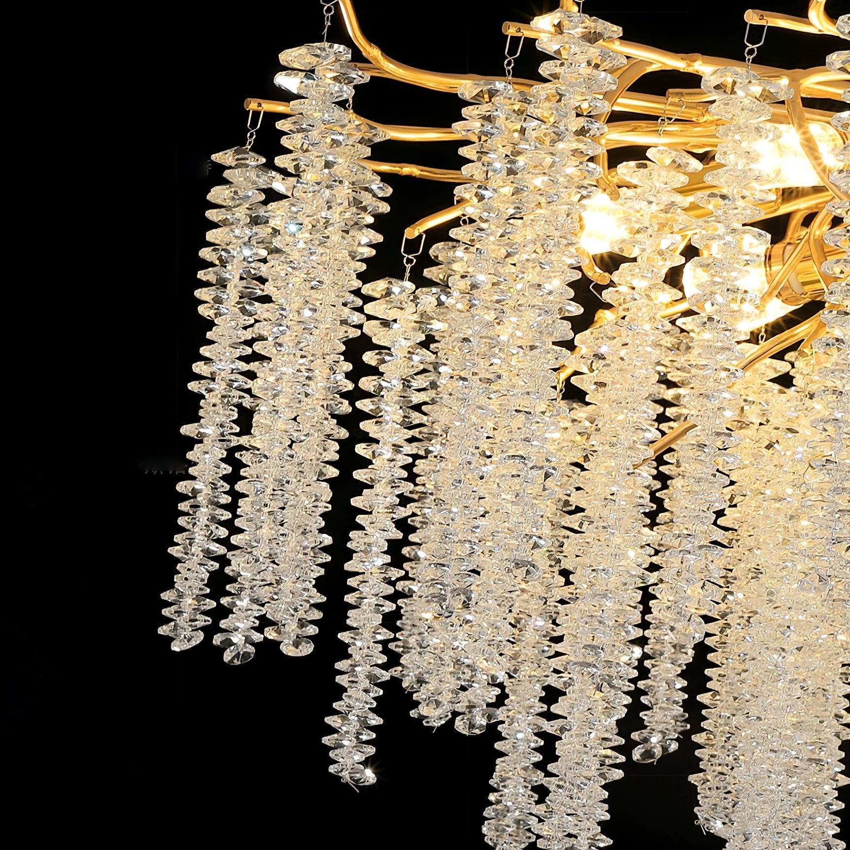 Wisteria Flower Crystal Chandelier - Blowlighting