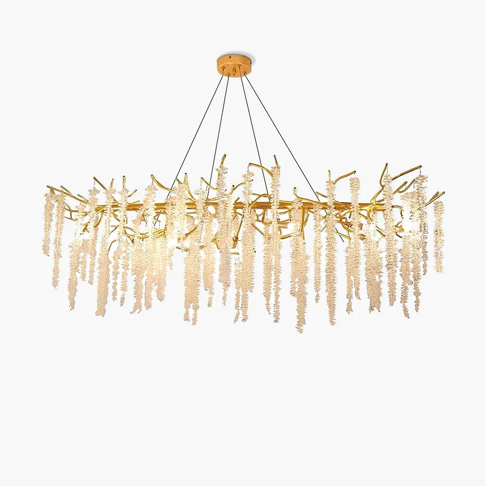 Wisteria Flower Crystal Chandelier - Blowlighting