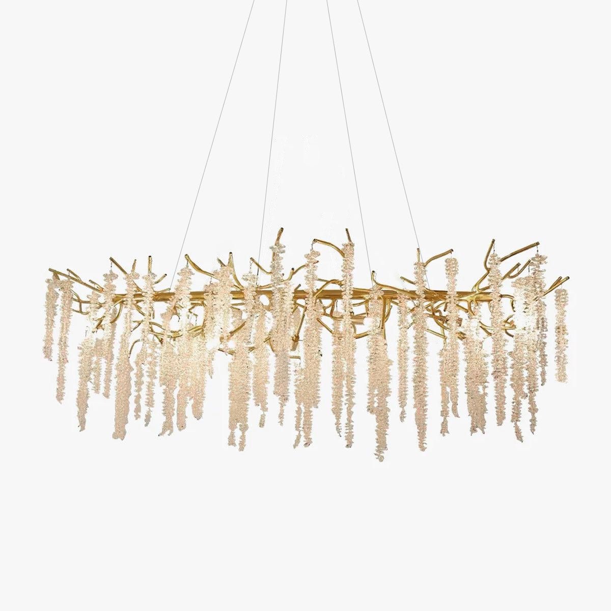 Wisteria Flower Crystal Chandelier - Blowlighting