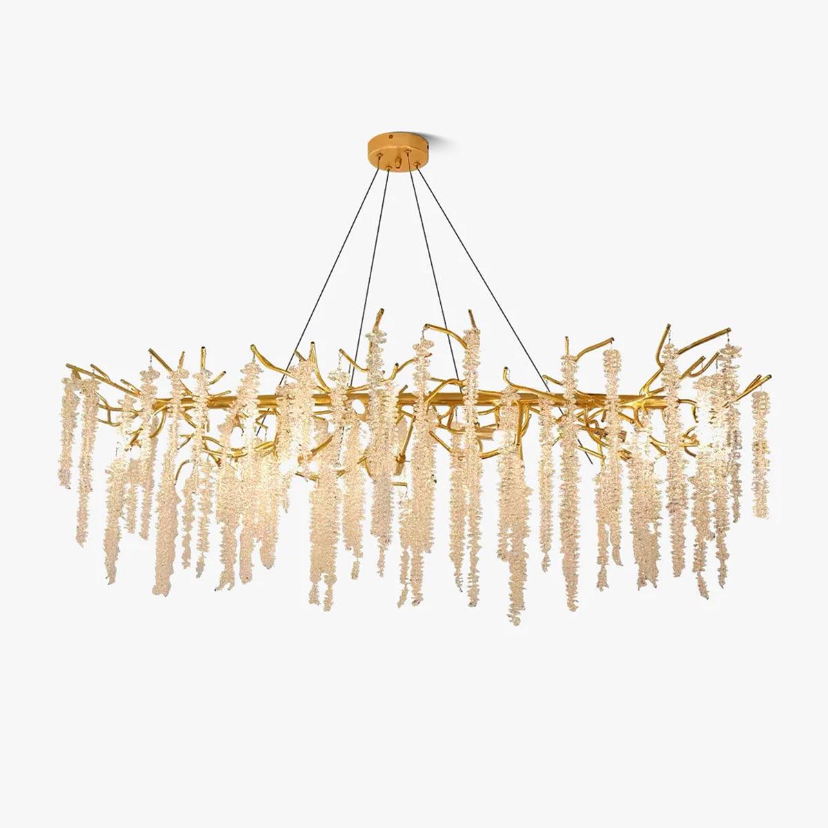 Wisteria Flower Crystal Chandelier - Blowlighting