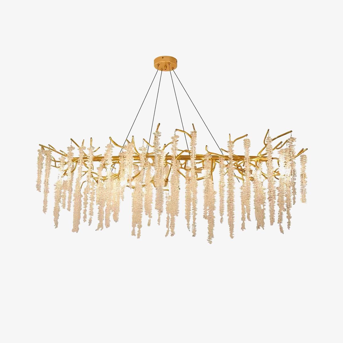 Wisteria Flower Crystal Chandelier - Blowlighting