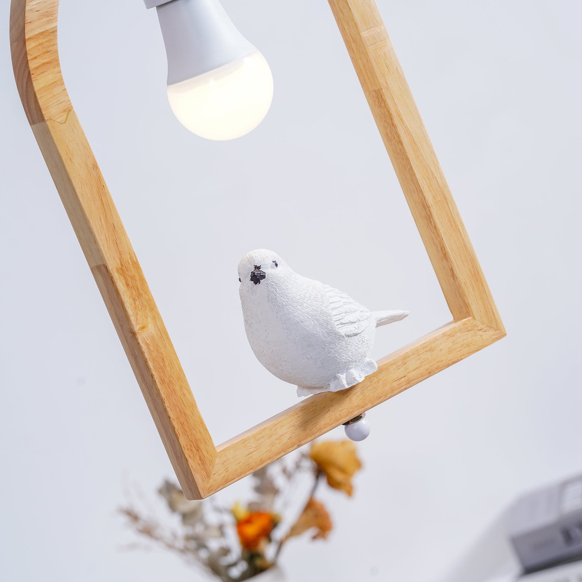 Wood Bird Resin Pendant Light - Blowlighting