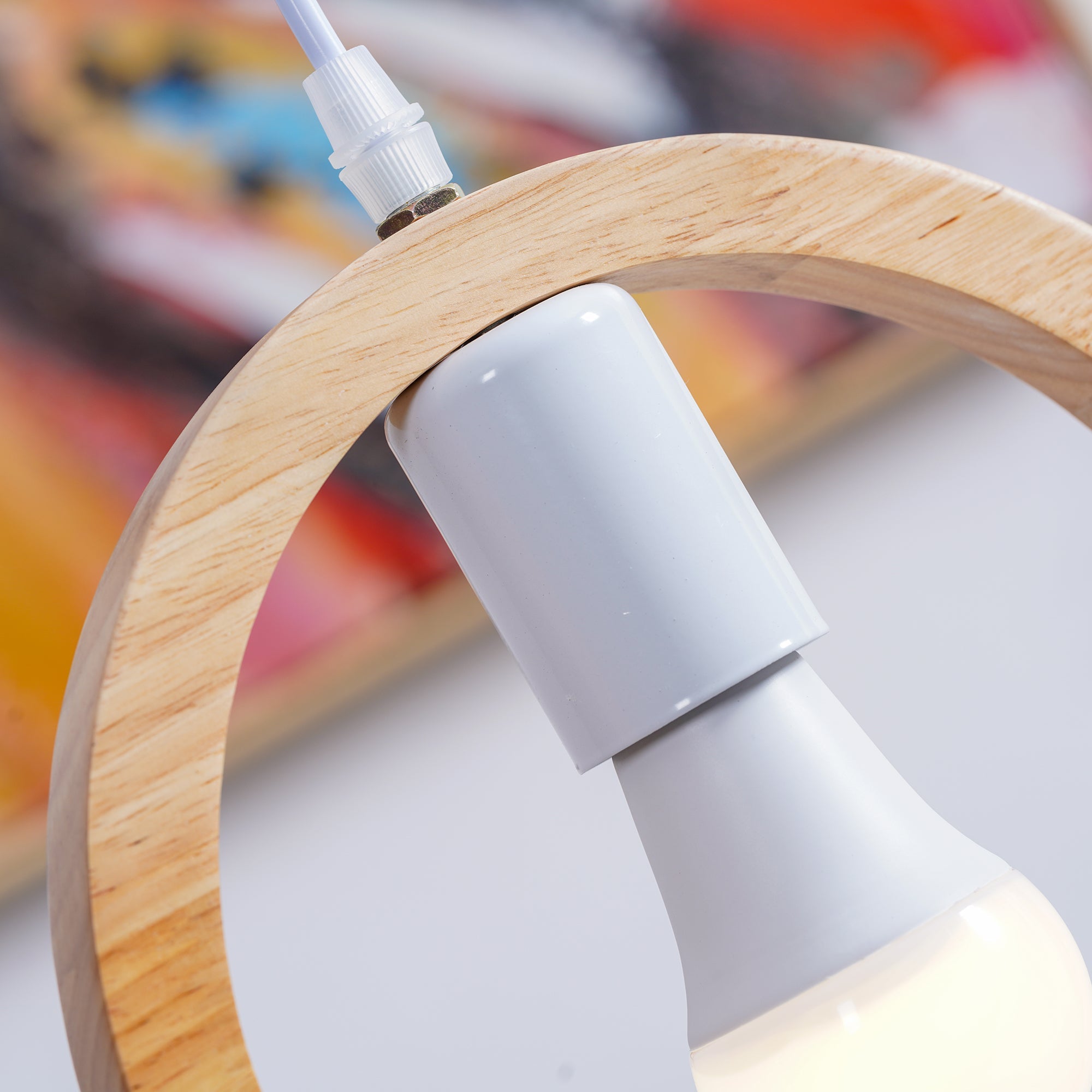 Wood Bird Resin Pendant Light - Blowlighting