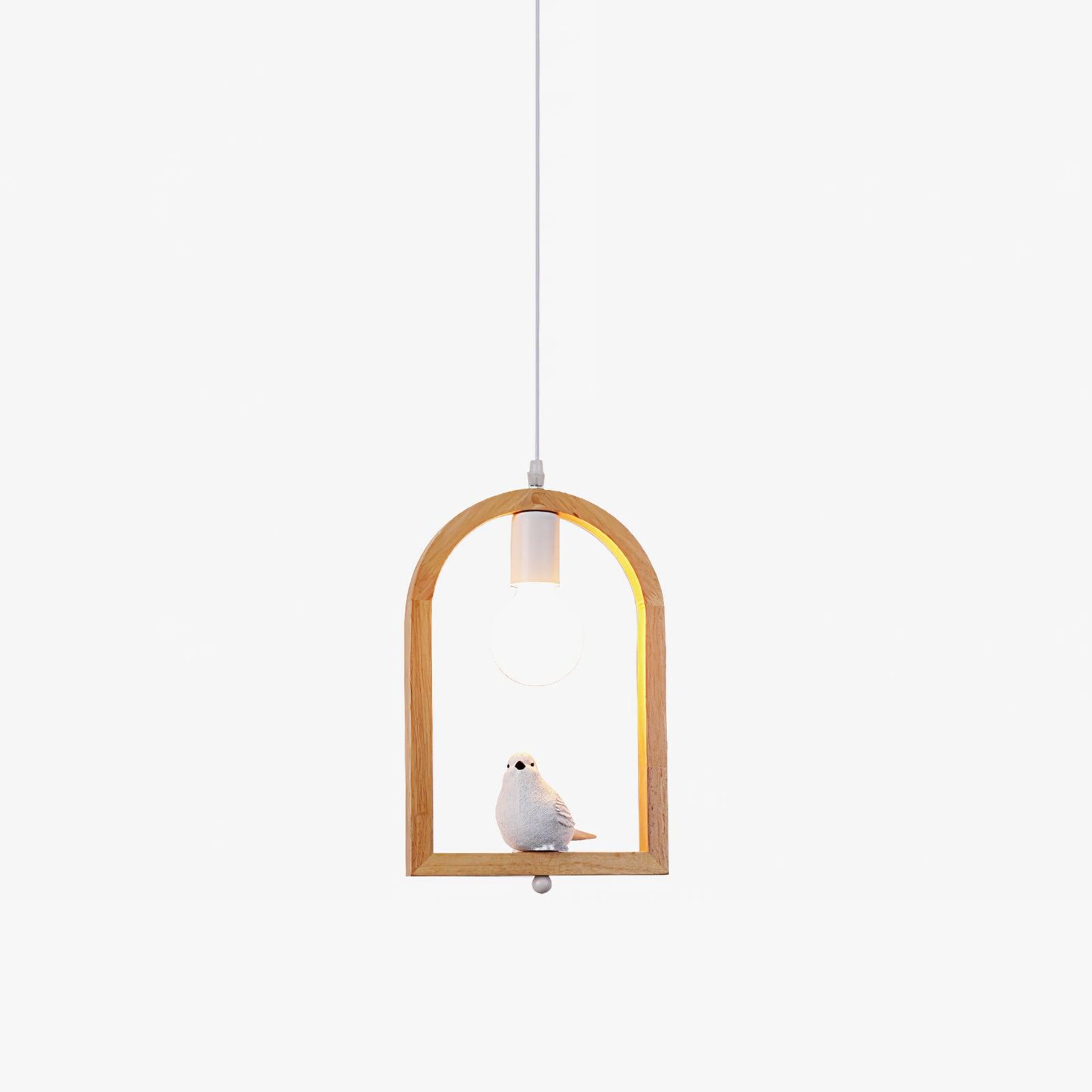 Wood Bird Resin Pendant Light - Blowlighting