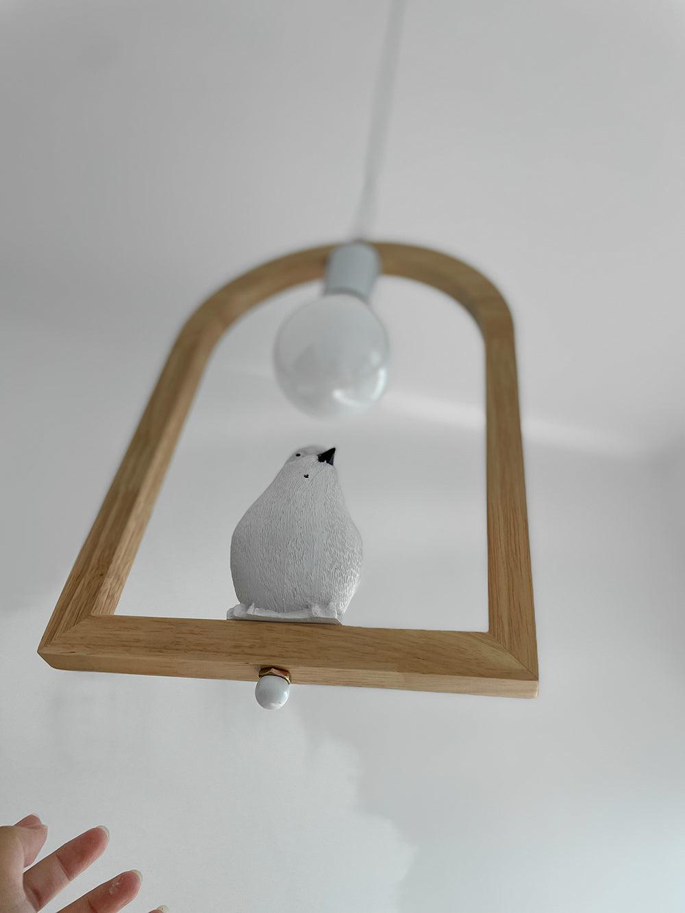 Wood Bird Resin Pendant Light - Blowlighting