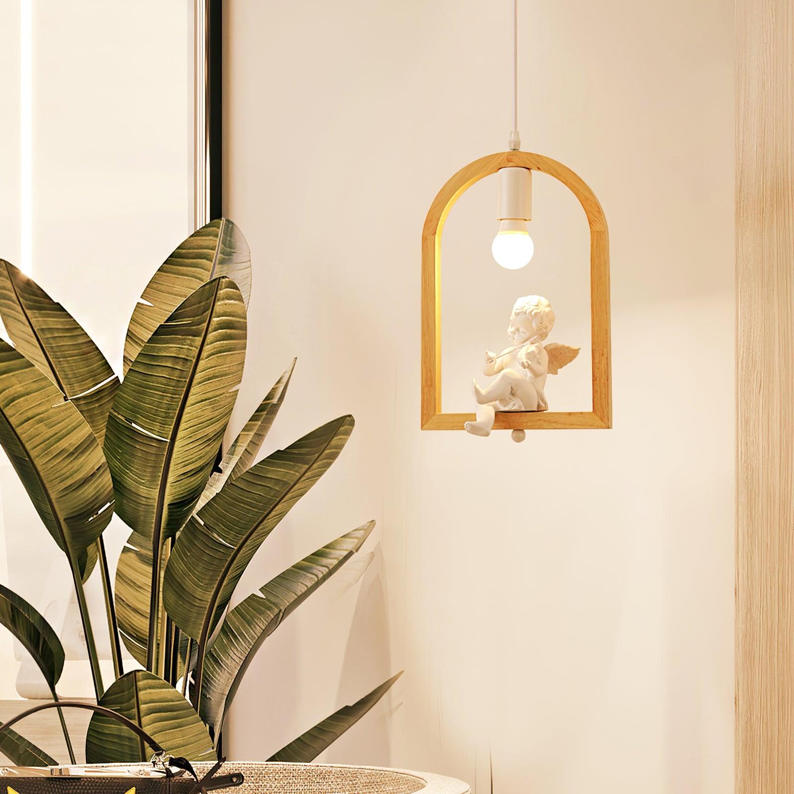 Wood Bird Resin Pendant Light - Blowlighting