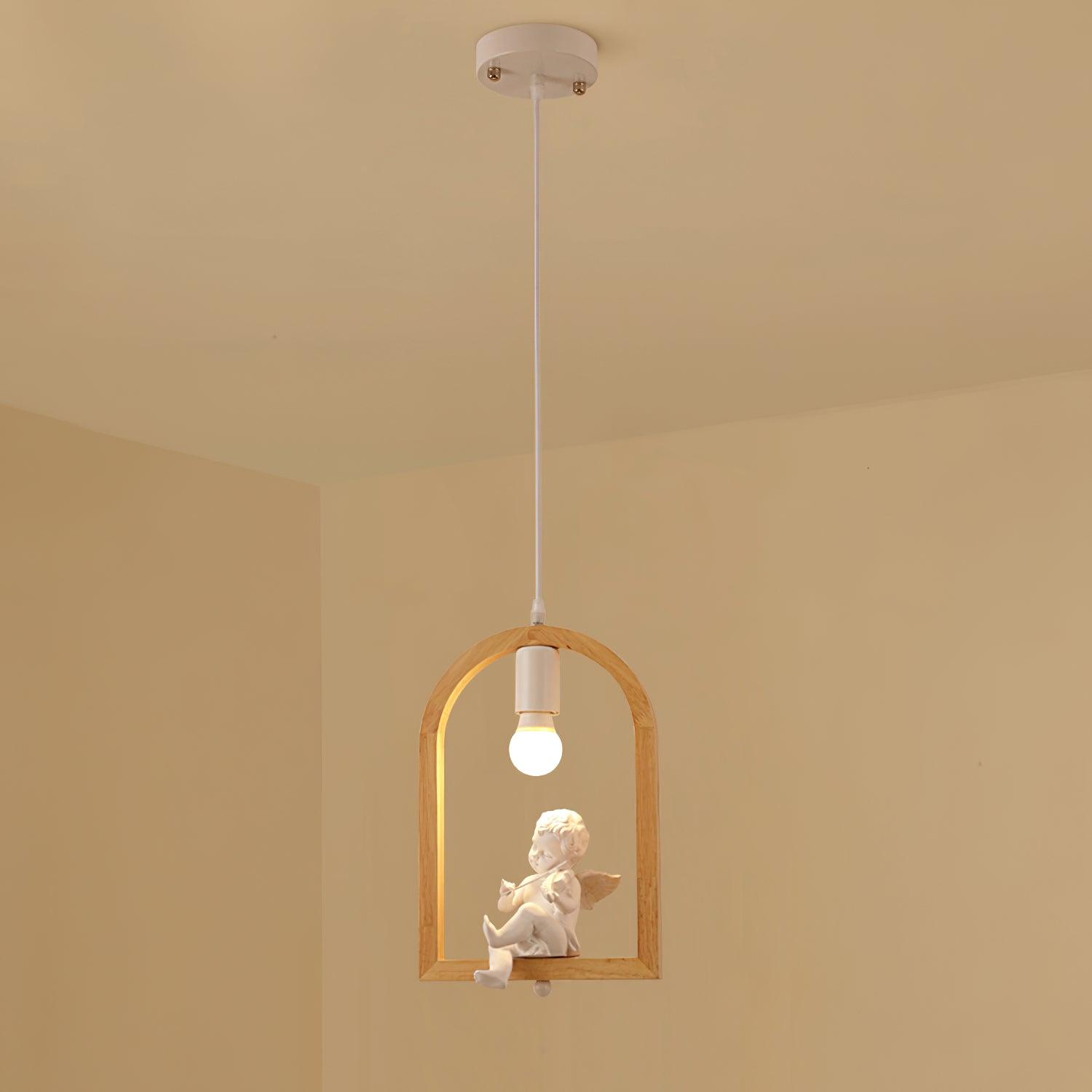 Wood Bird Resin Pendant Light - Blowlighting