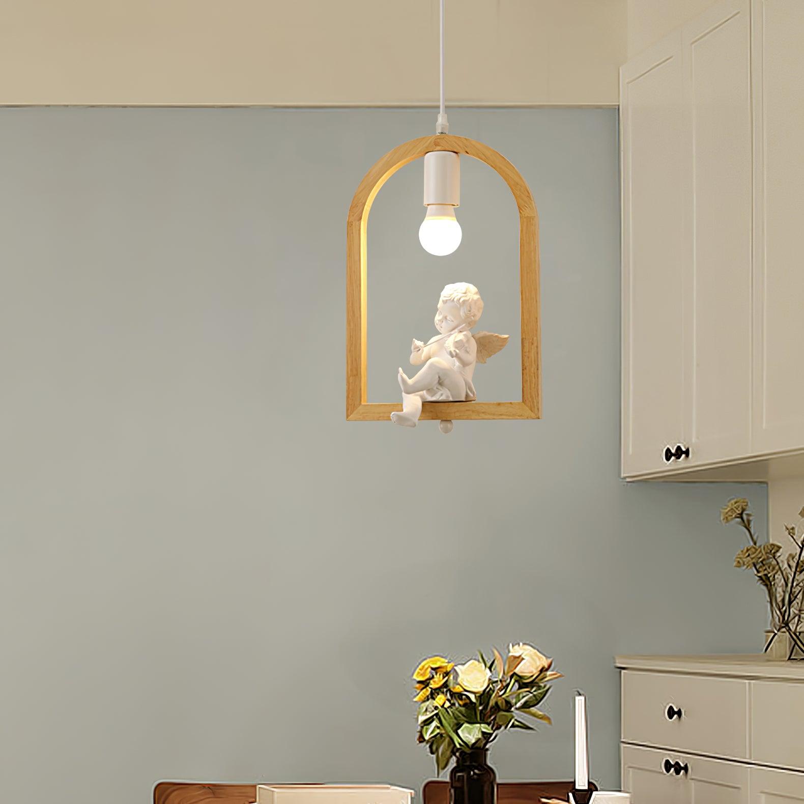 Wood Bird Resin Pendant Light - Blowlighting