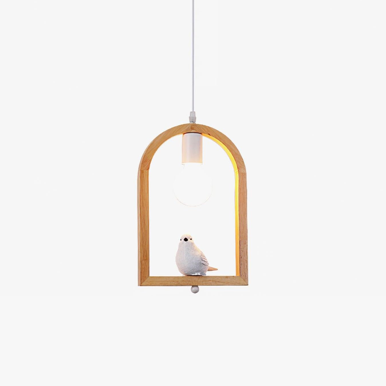 Wood Bird Resin Pendant Light - Blowlighting