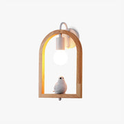 Wood Bird Resin Wall Light - Blowlighting