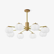 Wooden Cotton Balls Chandelier - Blowlighting