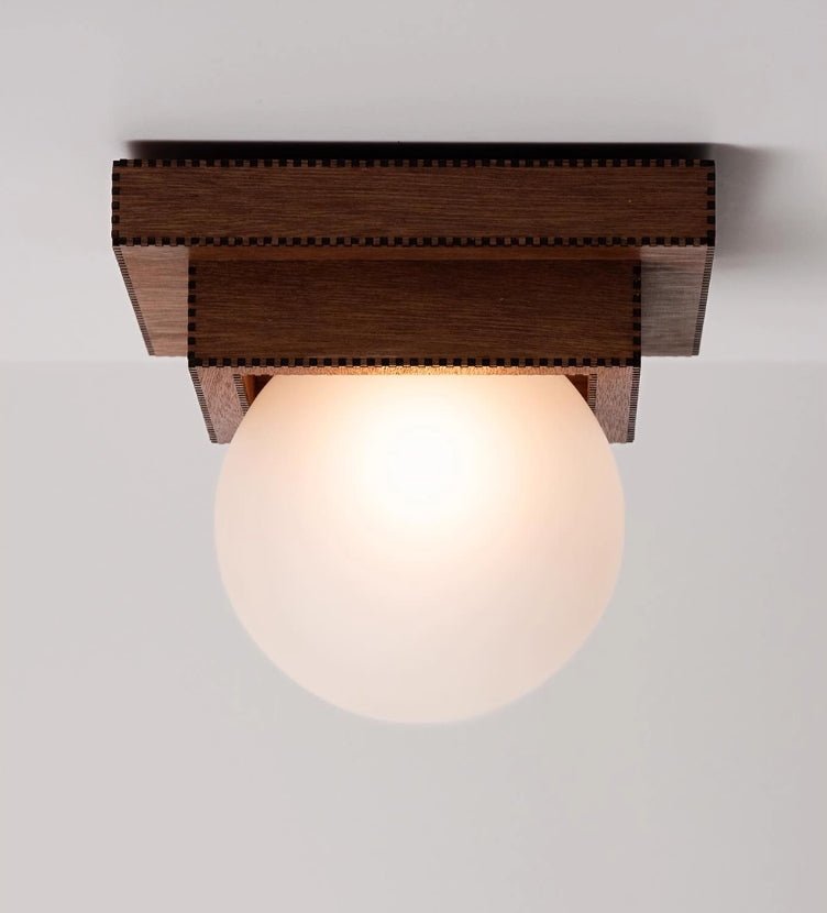 Wood Layered Globe Wall Sconce - Vakkerlight