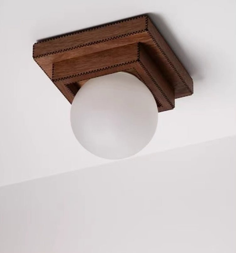 Wood Layered Globe Wall Sconce - Vakkerlight