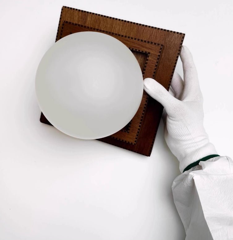 Wood Layered Globe Wall Sconce - Vakkerlight