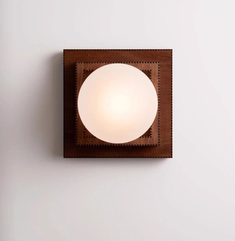 Wood Layered Globe Wall Sconce - Vakkerlight