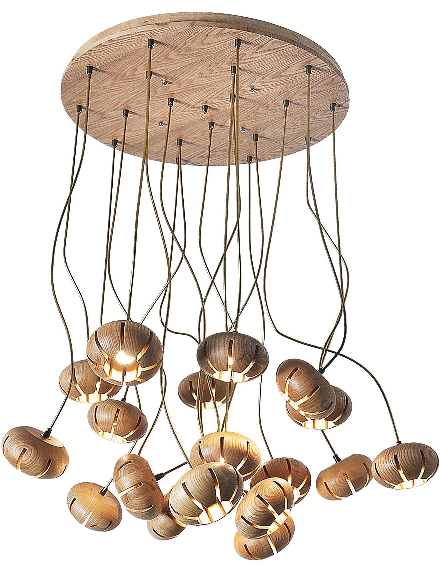 Zasorir Sculptural Marble Cluster Pendant Light - Blowlighting