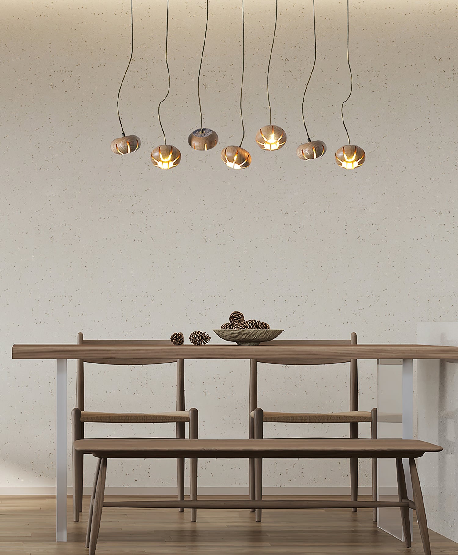 Zasorir Sculptural Marble Cluster Pendant Light - Blowlighting