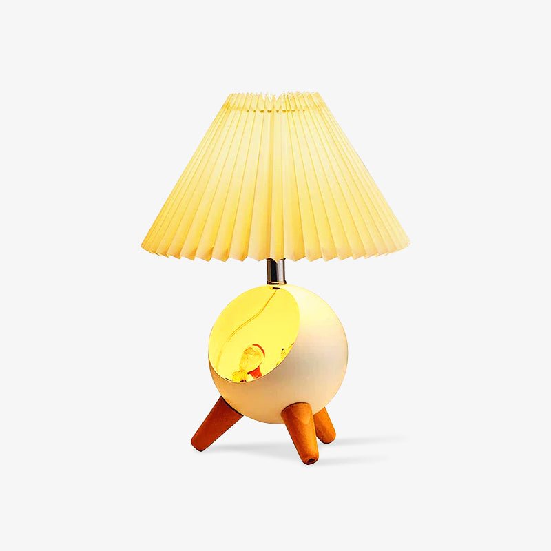 Wood Small Table Lamp - Blowlighting