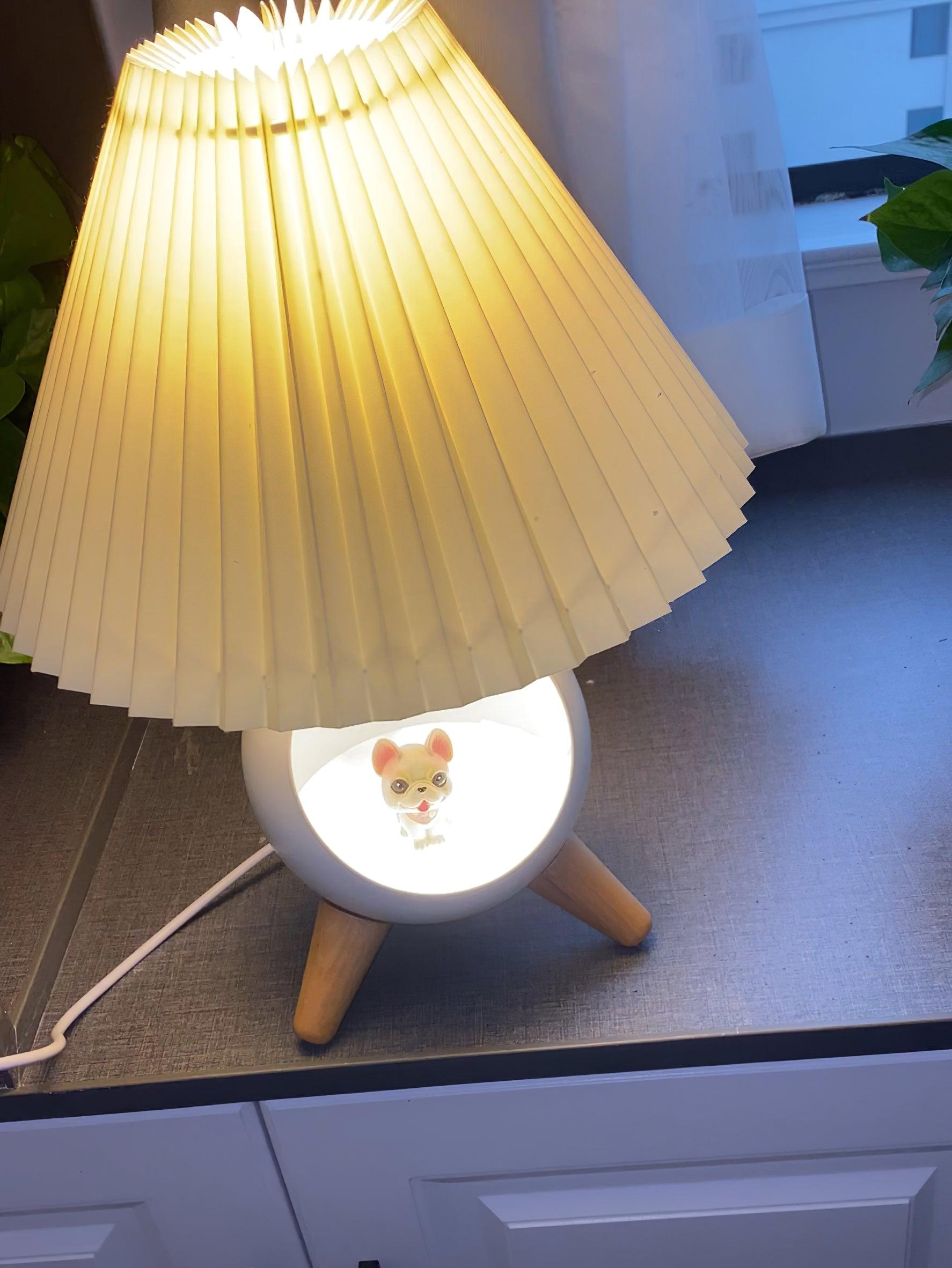 Wood Small Table Lamp - Blowlighting