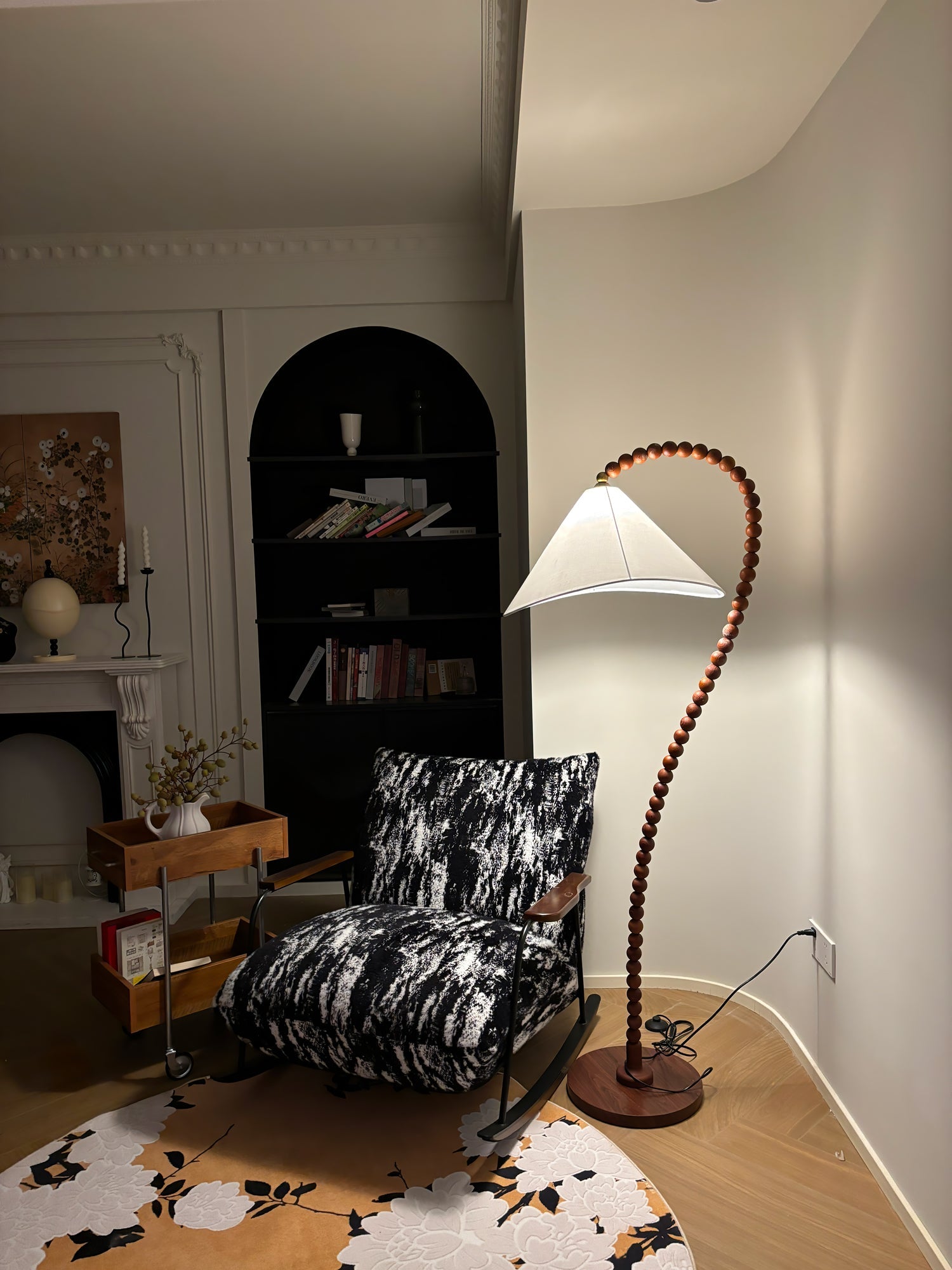 Wooden Bead Floor Lamp - Blowlighting
