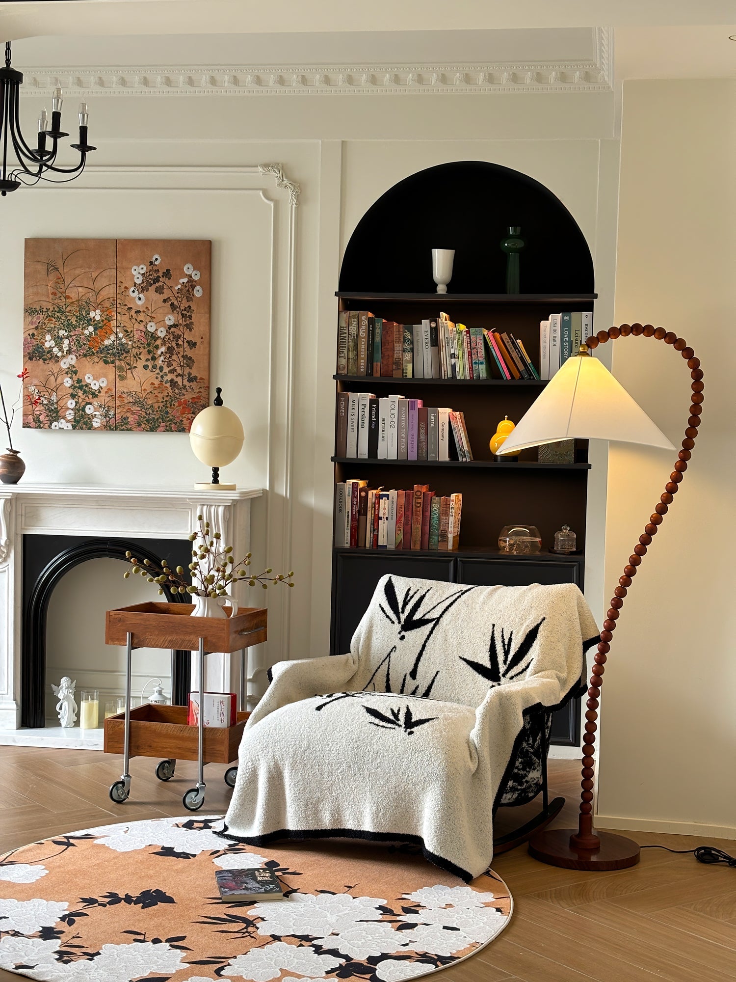 Wooden Bead Floor Lamp - Blowlighting