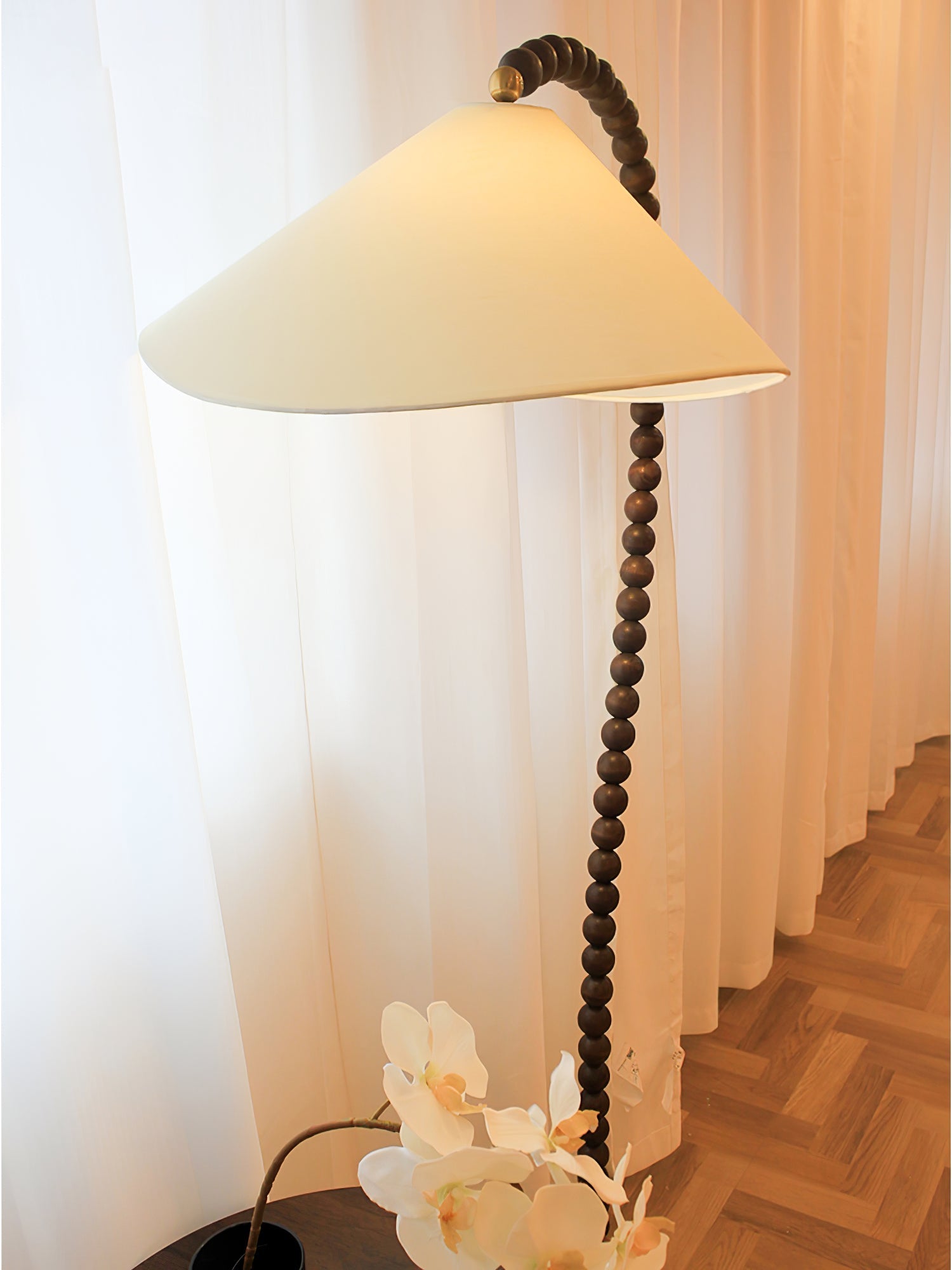 Wooden Bead Floor Lamp - Blowlighting