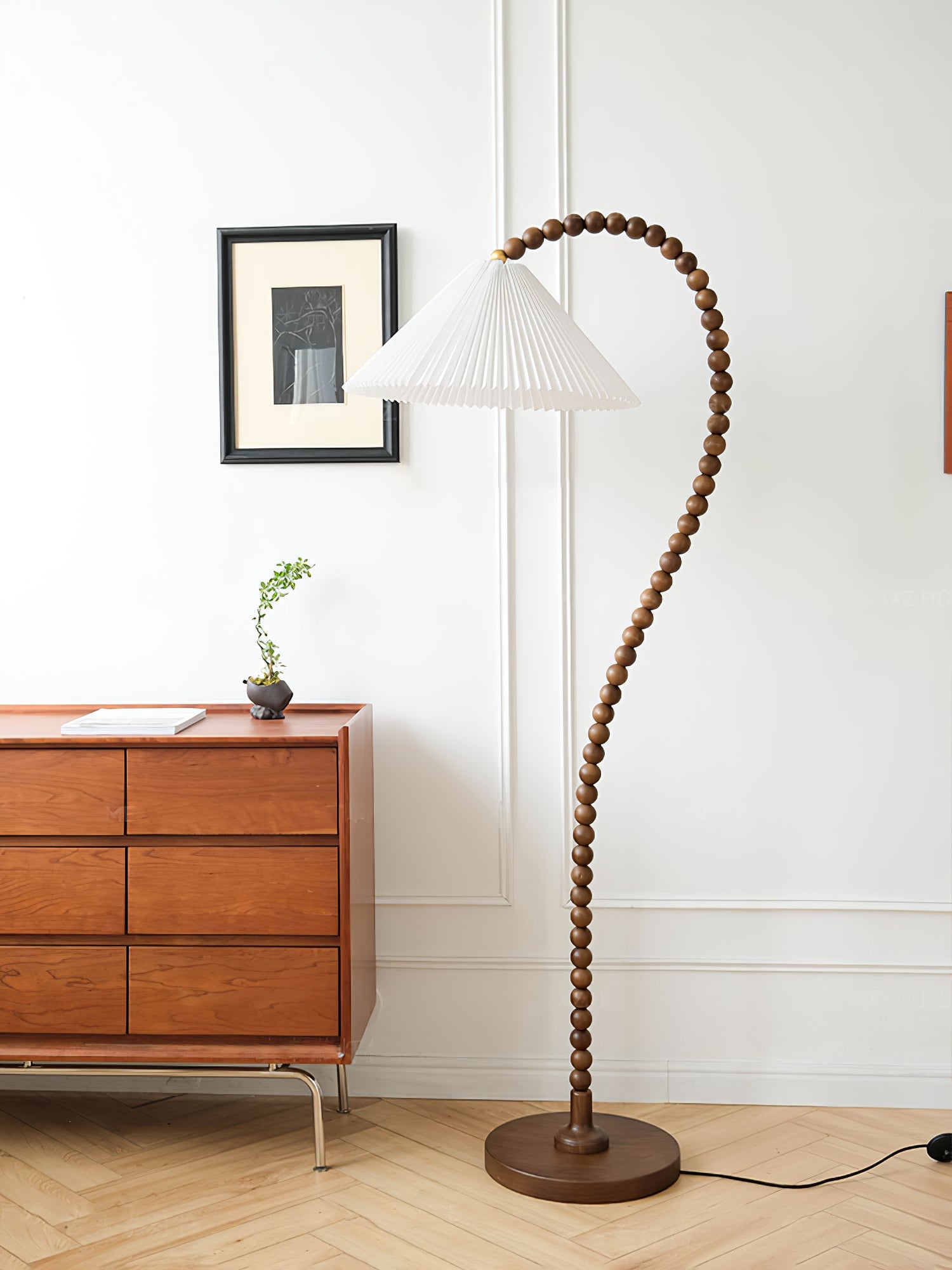 Wooden Bead Floor Lamp - Blowlighting