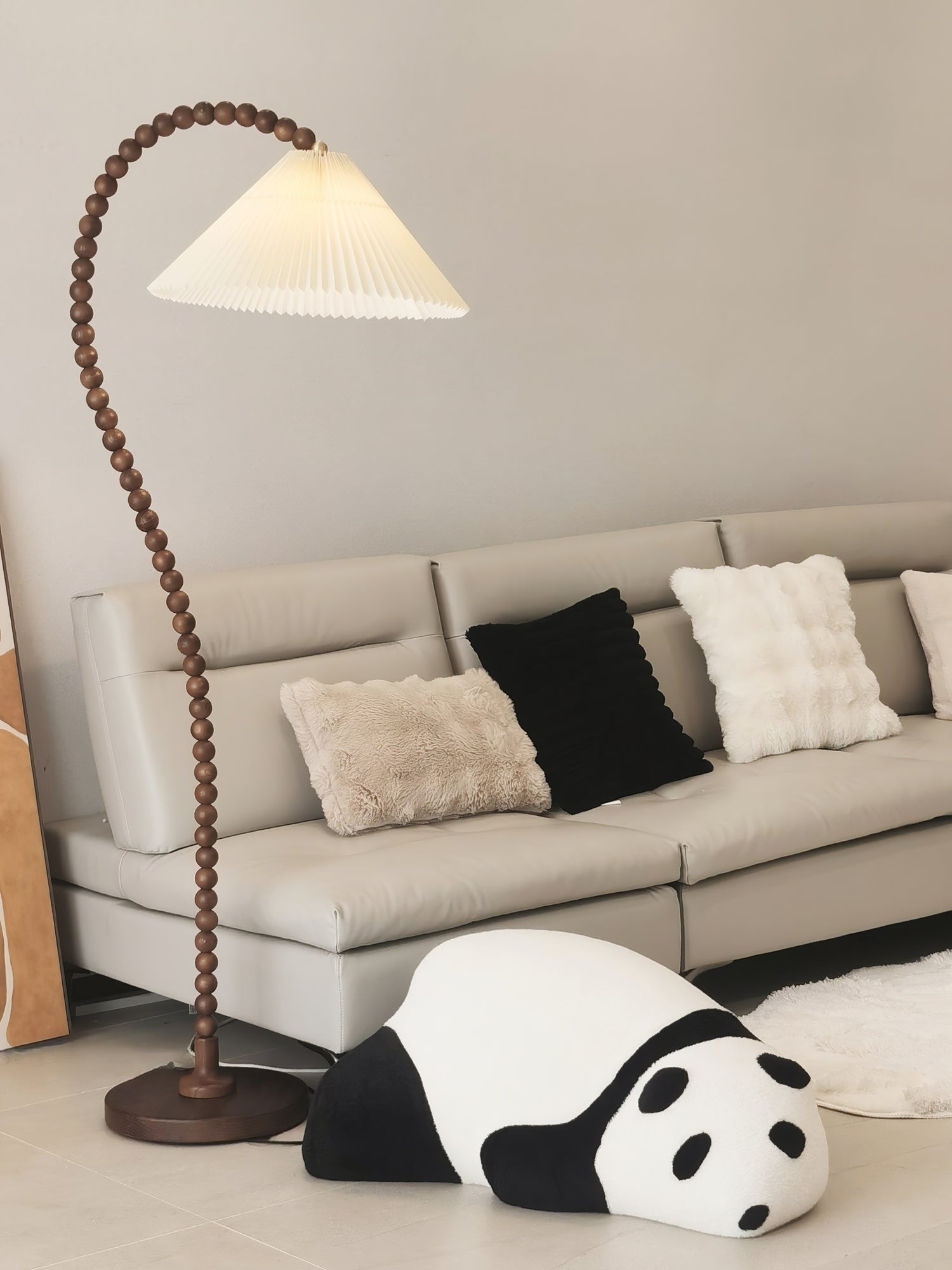 Wooden Bead Floor Lamp - Blowlighting